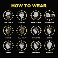 Bandana de la NFL sans couture pour les jeux de football américain 32 équipes avec logo personnalisé cache-cou respirant à impression numérique
