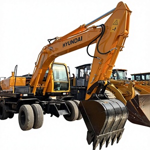 Hydraulic Cylinder Wheel Excavator 15 Ton 99% <strong>New</strong> <strong>Hitachi</strong> 150 Used Excavator Secondhand Excavator with Cheap Price - Product Image 1