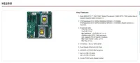 Carte mère H11DSI-NT REV2.0 E-ATX Socket SP3 + 2* processeur EPYC 7551 32C/64T 180W + 2* 16 Go de RAM DDR4 2666 MHz Nouveau