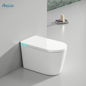 Hiện đại thông minh thông minh nhà vệ sinh tự động một mảnh gốm WC gắn trên sàn tủ quần áo nước <span class=keywords><strong>commode</strong></span> kéo dài bát thiết kế bể - Product Image 2