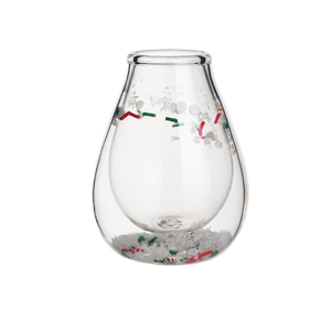 Vaso de Vidrio de <span class=keywords><strong>Doble</strong></span> Pared Más Reciente de 2025, Vajilla de Venta Caliente para Fiestas, Vaso de <span class=keywords><strong>Doble</strong></span> Pared con Flor Seca, Elegante Florero de Vidrio - Product Image 3