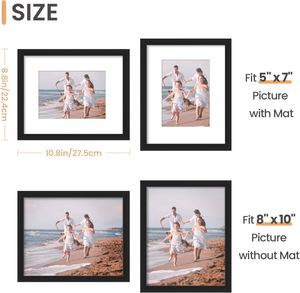 A1A2A3A4A74x65X76X88x1011x1412x1612x1816x2018x24,24x36 Handmade Modern MDF <b>Black</b> White Poster <b>Photo</b> <b>Frames</b> - Product Image 4