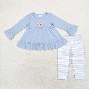 Conjunto de 2 Piezas de Ropa Casual para Niñas Pequeñas, con Apliques de Pavo, Estilo Boutique, para Otoño - Product Image 2