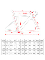 DELANHUWI Kit de cadre de vélo de course en fibre de carbone ultra-léger, avec guidon courbé, tige de selle, frein à disque et pignon traversant, BMX