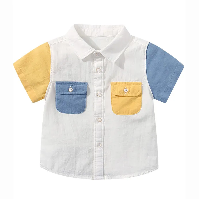 Marke Baumwolle neuesten Shirt Designs für Jungen Kinder maßge schneiderte Mode Kinder Jungen Shirt