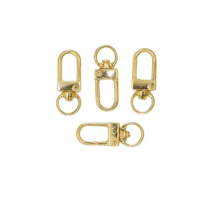 Moschettoni Portachiavi ILAN 30mm Placcati Oro 4 Pezzi Stile Porta - Product Image 1