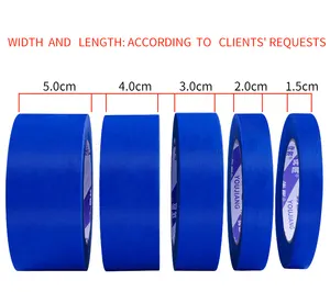 YOUJIANG UV-beständiges Mehrflächen-Hitzebeständiges 3m 2090 Blaues Malerband für Auto-Anstrich Wandfarbe Tarnband