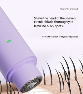 Nuovo <span class=keywords><strong>2</strong></span> in 1 donna rasoio elettrico Trimmer doppia testa Cordless Bikini indolore rimozione peli del corpo epilatore epilatore - Product Image 6