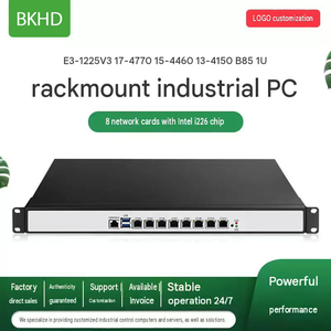 Servidor de red BKHD B85 1U para montaje en rack, 8 puertos LAN, 2 puertos 5G Intel I226, LGA1150, i3, i5, i7, Xeon, dispositivo de firewall. - Product Image 1
