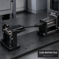 LUNG KAY Memproduksi Kabel Serial USB ke RS232 DB9 Female dengan Chip FTDI untuk Peralatan Industri PLC CNC Custom OEM ODM
