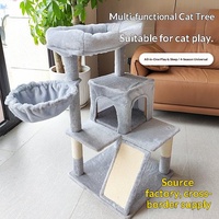 Arbre à chat d'intérieur de haute qualité sur le thème d'Halloween, tour à chat multi-niveaux, design attrayant, griffoir multifonctionnel pour chat