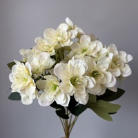 12-köpfiger Künstlicher Jasmin-Blumenstrauß Realistische Weiße Seiden-Jasminbündel für Hochzeit, Haus, Garten und Partydekoration