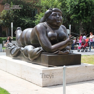 Famosa Estatua de Metal de Mujer de Bronce, Arte de <span class=keywords><strong>Fernando</strong></span> Botero, Esculturas de Mujer Gorda - Product Image 6