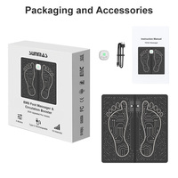 Tapis de massage des pieds OEM EMS, type C, rechargeable, stimulateur électrique des pieds, 6 modes, 19 niveaux d'intensité, télécommande sans fil