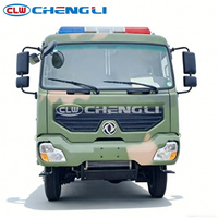 Autobus de transport de personnel minier tout-terrain diesel Dongfeng 6X6 de 12 tonnes, 24-31 places
