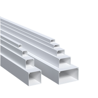 Goulotte de câblage en PVC 100x50 blanche pour câbles électriques avec protection adhésive, vente en gros à prix compétitif