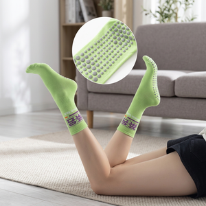 Non-slip Knitted Blend Sports <b>Socks</b> Taiwan Made Durable Comfort Indoor Yoga Fitness <b>Socks</b> - Product Image 1
