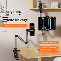 Nouveauté Support magnétique en métal à bras télescopique réglable avec ventouse anti-vibration pour téléphone tablette bureau photographie en direct