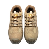 Sepatu Kerja Unisex Model Terbaru Anti-Tusuk Bernapas Bahan Suede Sol EVA Sepatu Keselamatan Kerja Pabrik