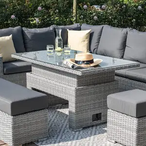 Rattan Garden Lounge Sofa Stuhl Set Verwenden Sie High Class Sofa Set Alaun Kunststoff