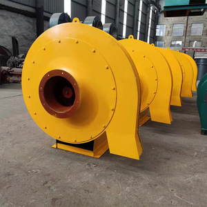 9-19 High Pressure Centrifugal Fan Duct Mounted Cast <b>Iron</b> Blade 380 V AC Motor Yellow Steel Construction - Product Image 1