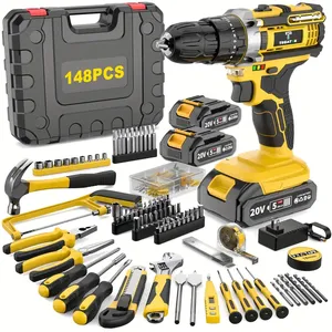 Kit <span class=keywords><strong>trapano</strong></span> senza fili <span class=keywords><strong>20V</strong></span> per uso domestico-<span class=keywords><strong>trapano</strong></span> senza fili e accessori - Product Image 1