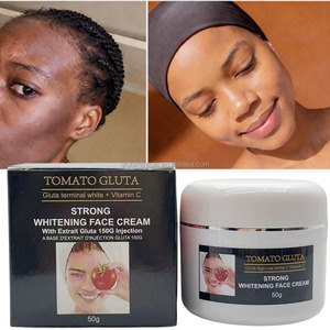 Crema Viso Quotidiana al Glutatione e Pomodoro per Schiarire le Macchie Scure, con Vitamina C, Illuminante, Idratante, Cosmetico per la Cura della Pelle - Product Image 1