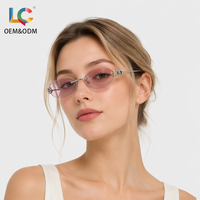Lunettes de soleil en métal de haute qualité, polarisées UV400, ultra fines, minimalistes, légères, pour le bureau, les affaires et le quotidien