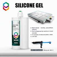 SEPNA Gel silicone haute performance bicomposant à conductivité thermique élevée 100 % pour collage, étanchéité et isolation électrique