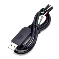 Cable de Actualización USB a TTL RS232 Negro PL2303HX, Cable de Descarga USB a Serial Zhongjiu