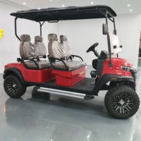 4 Kendaraan Golf Listrik Bertenaga Baterai Lithium dengan Motor AC 60V, Tugas Berat, dan Lampu LED untuk Pelabuhan, Stadion, Pertanian, Berburu