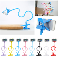 Prix bon marché d'usine support flexible bras long lit paresseux support de téléphone portable chevet bureau téléphone portable pince support