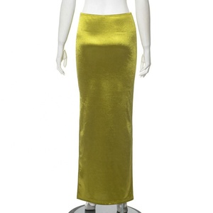 Jupes longues maxi <span class=keywords><strong>crayon</strong></span> moulantes et ajustées pour femmes, collection été 2026, vente en gros - Product Image 6