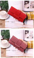 Ocean Star Dompet Panjang Wanita Dompet Clutch Kulit Pu Tahan Air Ritsleting Kancing Penutup Berkualitas Unggul Lembut Bentuk Persegi Panjang