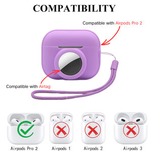 Étui de protection <span class=keywords><strong>AirPods</strong></span> Pro <span class=keywords><strong>2</strong></span> en silicone avec corde Étui de protection anti-chute en silicone pour casque Bluetooth sans fil <span class=keywords><strong>AirPods</strong></span> Pro <span class=keywords><strong>2</strong></span> - Product Image 2