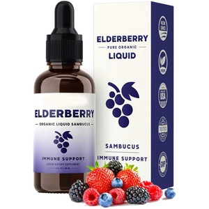 Jarabe de Saúco Negro Líquido con Equinácea, Zinc y Vitamina C para Niños y Adultos, Refuerzo del Sistema Inmunitario - Product Image 4