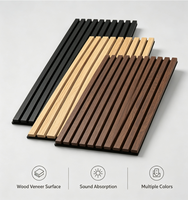 Panneau mural acoustique OEM en MDF avec placage bois PET pour écoles, bibliothèques, centres de formation et projets commerciaux