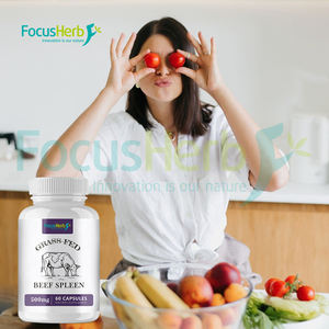 FocusHerb Compléments Nutritionnels OEM Vente en Gros Capsules de Rate de Bœuf Nourri à l'Herbe de Haute Qualité - Product Image 4
