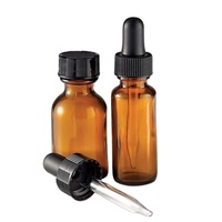 Flacon compte-gouttes en verre ambré 5ml 10ml 15ml 20ml 30ml 50ml 100ml pour cosmétiques, huiles essentielles et sérums