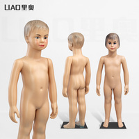 Mannequin de présentation en plastique économique, type buste complet avec tête, pour vêtements de bébés filles et enfants