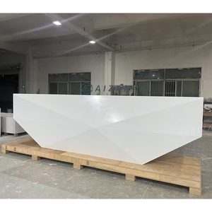 เคาน์เตอร์ต้อนรับดีไซน์ใหม่ วัสดุแข็งแรงหรูหรา สำหรับคลินิกทันตกรรม สำนักงาน โรงแรม <span class=keywords><strong>รีสอร์ท</strong></span> - Product Image 3