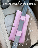 Coussin de ceinture de sécurité pour la récupération post-chirurgicale, soutien corporel tricoté, coussin confortable et doux pour les voyages en voiture