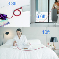 Kabel USB A ke C 3A Transfer Data Sinkronisasi PD Kabel USB 3.0 Pengisian Cepat Tipe C 1M/2M/3M Kabel Data Jalinan Nilon untuk Android