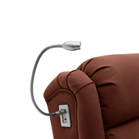 Geeksofa Chaise inclinable électrique à double moteur Design moderne Mobilité électrique Ascenseur médical Lumière de lecture LED pour personnes âgées handicapées