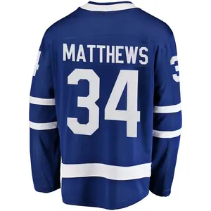 Benutzer definierte Toronto Maple Leaf Stitched Retro Eishockey Günstige Herren Blue USA Hockey Team Uniform #34 Matthews #16 Marner Top Qualität