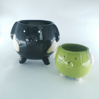 Catégorie de produit Pot de fleur de jardin de chien de dessin animé et Pot de plante en céramique de dolomite
