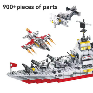 Compatible con el <span class=keywords><strong>Portaaviones</strong></span> 113, Crucero, Buque de Guerra Militar, Juguete Educativo de Bloques de Construcción para Niños, Plástico ABS - Product Image 3