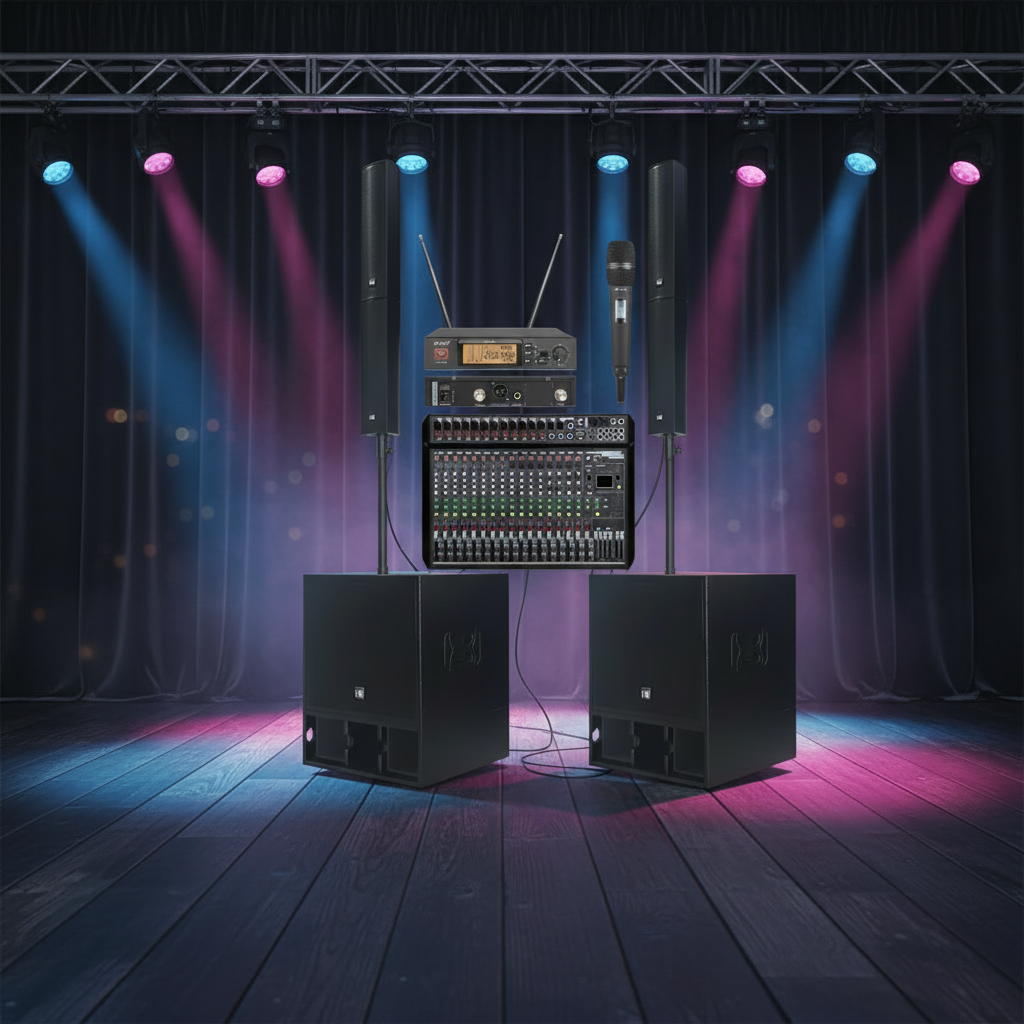 line array long throw speaker