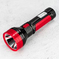 Lampe torche LED haute intensité pour patrouille extérieure, éclairage latéral d'urgence, grande torche de lutte contre les incendies, portée du faisceau de 500 m, indice de protection IP20