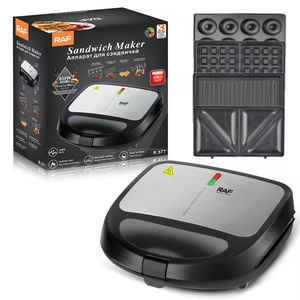 Mini Waflera de 850W, Placas Antiadherentes de Acero Inoxidable, Control Mecánico, Máquina Eléctrica Doméstica para Hacer Sándwiches - Product Image 5